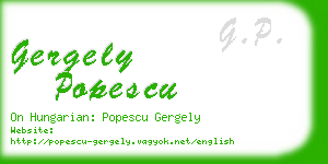 gergely popescu business card